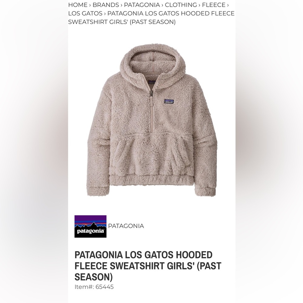Patagonia Girls Los Gatos Hooded Sweatshirt